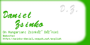 daniel zsinko business card